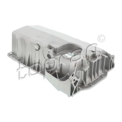 Bilde av TOPRAN 110 614 Bunnpanne med hull for oljenivåmåler, uten sensor Aluminium AUDI: A3 Hatchback, TT Coupé, SKODA: Octavia 1 Combi, I Hatchback
