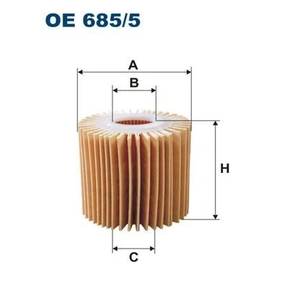Bilde av FILTRON OE 685/5 Oljefilter Filterinnsats TOYOTA: Auris Hatchback, Yaris II Urban Cruiser