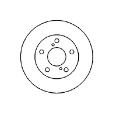Bilde av MAPCO Bremseskive TOYOTA: Previa / Estima I framaksel 24,9mm 4 90mm ventilert 25566 4351228090,4351228100 Bremseskiver, Skivebremser