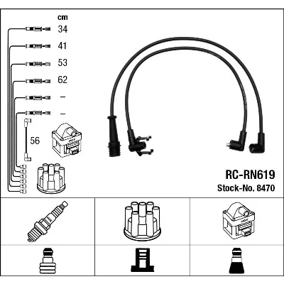 Bilde av NGK 8470 Pluggledninger 5