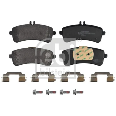 Bilde av FEBI BILSTEIN 176871 Bremseklosser bakaksel klargjort for slitasjeindikator med tilleggsmateriale MERCEDES BENZ: C Klasse T modell, S Sedan
