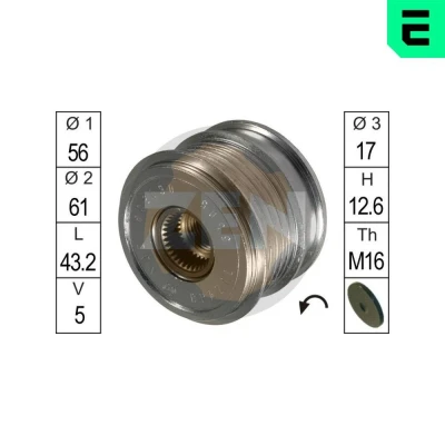 Bilde av Frihjul, dynamo, audi tt, tt roadster, vw golf vi, 07K 903 119 C