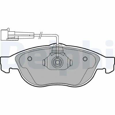Bilde av Bremseklosser sett, Framaksel, alfa romeo 145, 146, 147, 156, 156 sportwagon, gt, fiat punto, lancia lybra, lybra sw, 6001073151, 717131