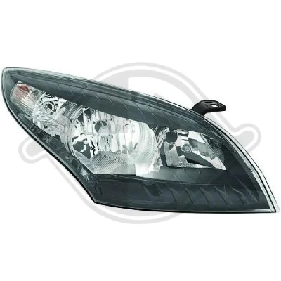 Bilde av DIEDERICHS 4465082 Frontlykter høyre H7/H7 svart med motor for høydejustering hovedlys RENAULT: MEGANE 3 Grandtour