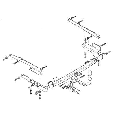 Bilde av Tilhengerfeste, standard mitsubishi colt vi (z3_a, Z2_a),