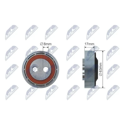 Bilde av Strammerull, kilerem med ribber, audi,skoda,vw, 059 260 523 A, B, 523, 059260523, 059260523A, 059260523B, 59260523