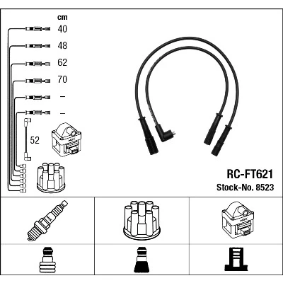 Bilde av NGK 8523 Pluggledninger 5