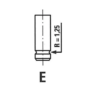 Bilde av FRECCIA R4165/R Eksosventil 31,6