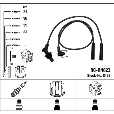 Bilde av NGK 8493 Pluggledninger 5