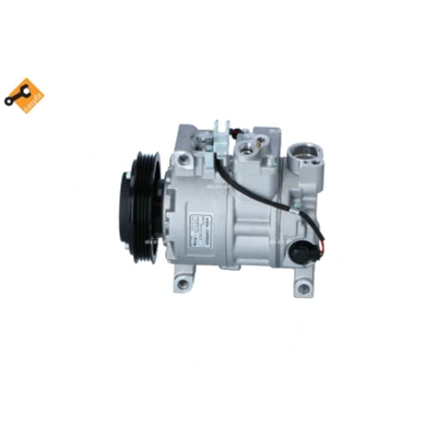 Bilde av NRF 32105 Kompressor 6SEU12C 12 PAG 46 med kompressorlje, tetningsring AUDI: A4 B7 Sedan, B6/B7 Cabrio, Avant