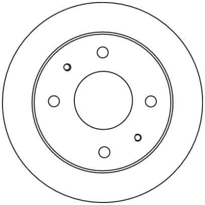 Bilde av TRW DF4132 Bremseskiver 230 10,9 4 114,3 fullt ut spraylakkert
