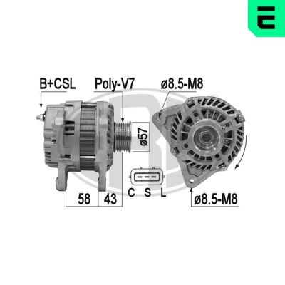 Bilde av ERA 209347A Dynamo 14V 110A