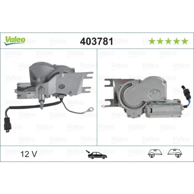 Bilde av VALEO ORIGINAL PART 403781 Vindusviskermotor 12 bak for høyre/venstre ratt