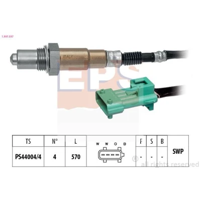 Bilde av FACET 10.7597 Lambdasonde Made in Italy OE Equivalent oppvarmet, planarsonde, forsmurt gjenge PEUGEOT: 307 SW, 206 Hatchback, 407 SW