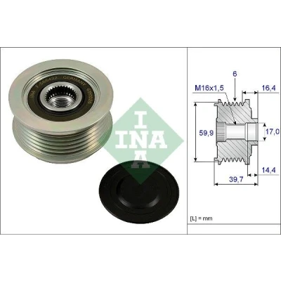 Bilde av INA 535 0241 10 Frihjul Dynamo spesialverktøy nødvendig for montering HYUNDAI: SANTA FE 2, i30 I Stasjonsvogn, Tucson