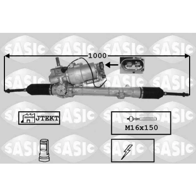 Bilde av SASIC 7170058 Tannstang elektrisk med aksialledd, uten kuleledd