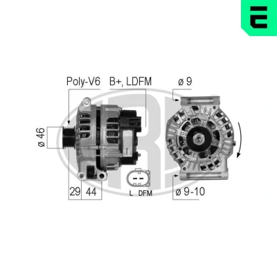 Bilde av ERA 210729A Dynamo 14V 120A MINI: Hatchback, Cabrio