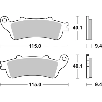 Bilde av TRW Sinter Maxi Scooter MCB693SRM Bremseklosser