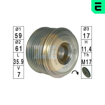 Bilde av ERA ZN5638 Frihjul Dynamo