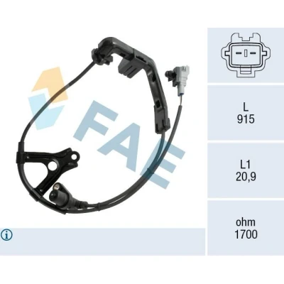 Bilde av FAE 78578 ABS Sensor induktiv 2 915 TOYOTA: Corolla VIII Liftback