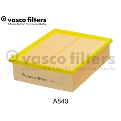 Bilde av DAVID VASCO A840 Luftfilter 69 213 255 firkantet Filterinnsats AUDI: A6 C5 Avant, A4 B5 Sedan, VOLKSWAGEN: Passat GP Stasjonsvogn