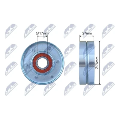 Bilde av Strammerull, kilerem med ribber, jaguar,land rover, C2C36146, C2S11662, C2S45579, PQG 500030, T38279