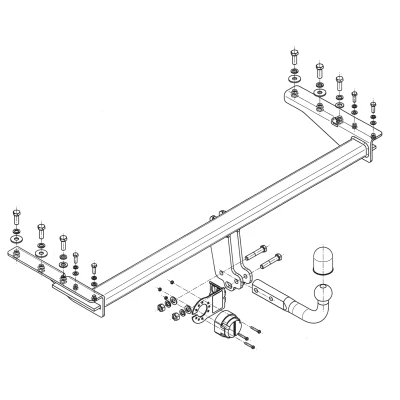 Bilde av Tilhengerfeste, standard Subar outback (be, Bh), subaru
