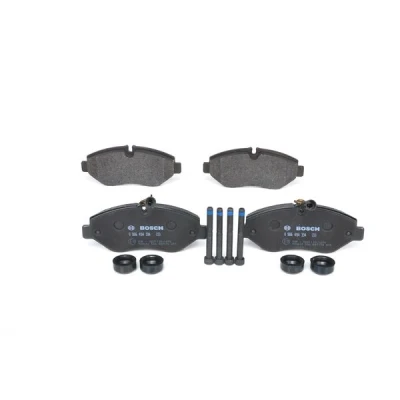 Bilde av BOSCH 0 986 494 334 Bremseklosser Low Metallic med integrert slitasjesensor montageanvisning, antihyle blikk, skruer