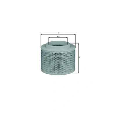 Bilde av MAHLE ORIGINAL LX 2808/1 Luftfilter 173,0 218,0 Filterinnsats TOYOTA: Hilux 3 Pick up, 6 VIII FORD: Ranger Mk2