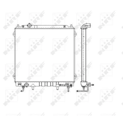 Bilde av NRF 53479 Radiator Aluminium 568 510 26 Kjøleribber loddet HYUNDAI: Terracan Varebil / SUV