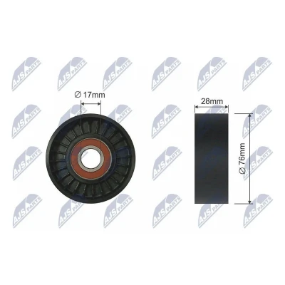 Bilde av Strammerull, kilerem, chevrolet,daewoo, 25184786, 5493223, 96183115, 96349976, 96351533, 96966707