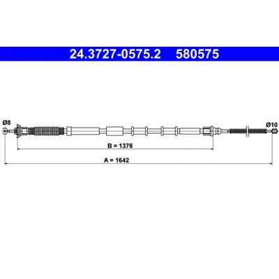 Bilde av ATE 24.3727 0575.2 Bremsekabel 1642