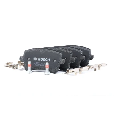 Bilde av BOSCH 0 986 494 637 Bremseklosser Low Metallic med montageanvisning, antihyle blikk, skruer AUDI: A4 B8 Avant, Q5, Allroad