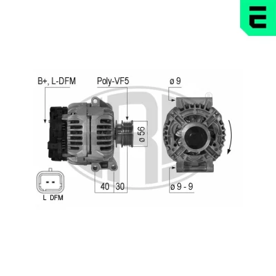 Bilde av ERA 210001A Dynamo 14V 90A RENAULT: Kangoo I Express, CLIO 2, Scénic 1