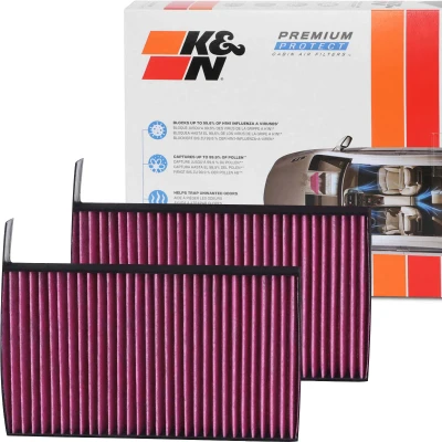 Bilde av K&amp;N Filters DVF5080 Kupéfilter Karbonfilter 246 30 kvadratisk BMW: 5 Touring, Sedan, 7