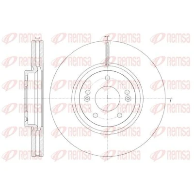 Bilde av REMSA 61462.10 Bremseskiver framaksel 321,1, 321,1 32 5 ventilert HYUNDAI: ix55