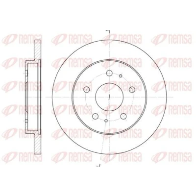 Bilde av REMSA 61143.00 Bremseskiver framaksel 273, 273 16 5 fullt ut DAIHATSU: Terios II