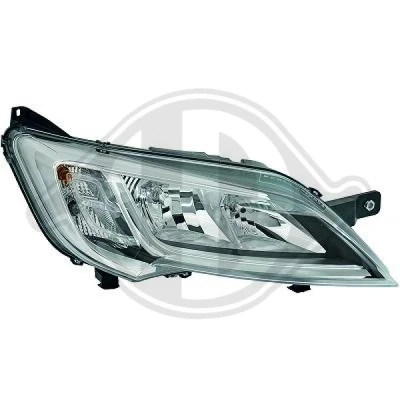 Bilde av DIEDERICHS 3484880 Frontlykter høyre W21/5W, WY21W, H7 Halogen med parkeringslys, nærlys, blinklys, uten tåkelykt for høyrekjøring lyspære