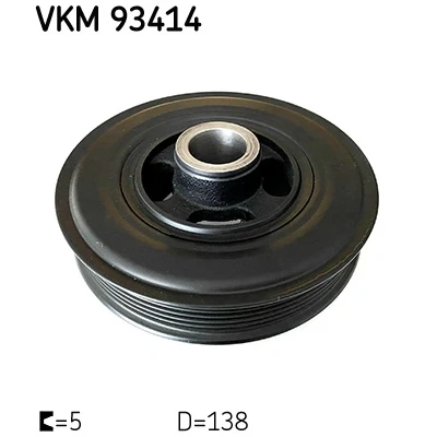Bilde av SKF VKM 93414 Remskive Veivaksel 151,20mm 6 FORD: MONDEO 4 Turnier,