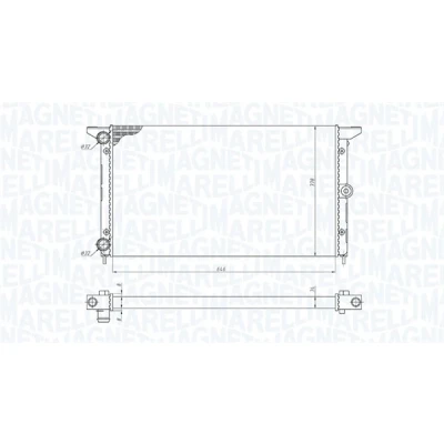Bilde av MAGNETI MARELLI 350213190100 Radiator 647 378 32 Kjøleribber satt sammen mekanisk SEAT: Alhambra I, VOLKSWAGEN: Sharan I