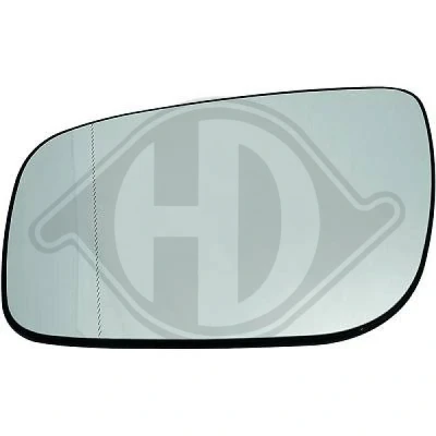 Bilde av DIEDERICHS 1615627 Speilglass venstre MERCEDES BENZ: E Klasse T modell, Sedan