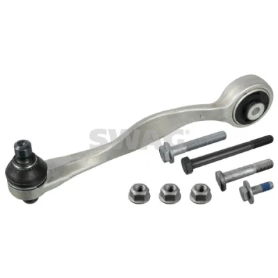 Bilde av SWAG 30 93 3367 Bærebru med tilleggsmateriale lager, støtte / styreledd framaksel venstre, øvre, bak Casterstag Aluminium AUDI: A4 B6 Avant