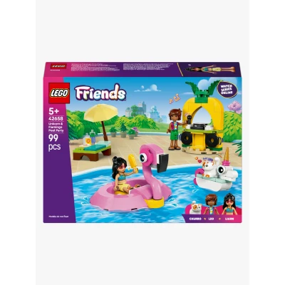 Bilde av LEGO Friends 42658 Poolparty med enhjørning og flamingo Byggesett Plast