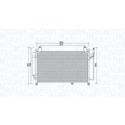 Bilde av MAGNETI MARELLI 350203990000 Kondensator med tørker 659x446x16 446 659 16 MAZDA: CX 7