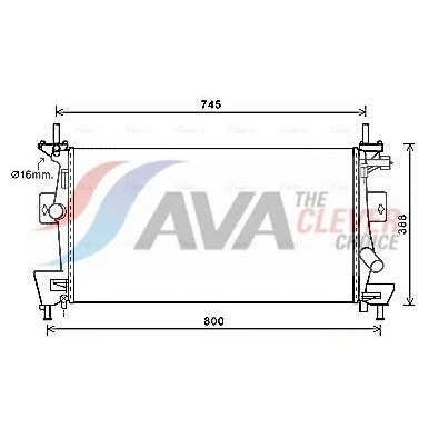 Bilde av Radiator AVA QUALITY COOLING FD2475