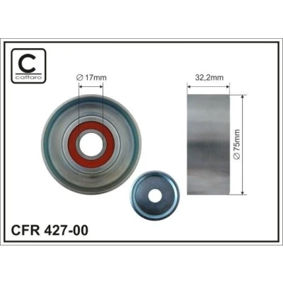 Bilde av Strammerull, kilerem med ribber, toyota, 166200L020, 16620 0L020, 1662030020, 30020, 1662030030, 30030, 1662030031, 30