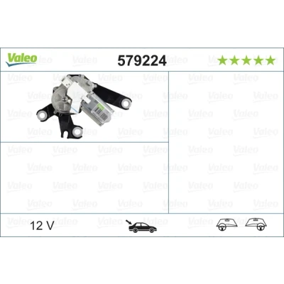 Bilde av VALEO ORIGINAL PART 579224 Vindusviskermotor 12 bak for høyre/venstre ratt