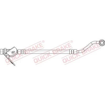 Bilde av QUICK BRAKE 58.015X Bremseslange 186 M10x1 HYUNDAI: i20 I Hatchback