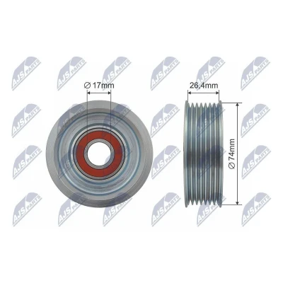 Bilde av Styrerulle kilerem, honda accord tourer vii, civic hatchback 31190PRA000, 31190 PRA 000, 31190RBA000, RBA 31190RRAA00, 3