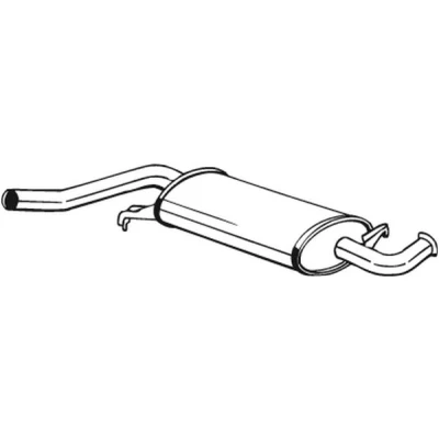 Bilde av Mellomlyddemper, audi 100 c3 avant, sedan, c4 a6 c4, 443253409N, 443253409Q, 4A0253409A